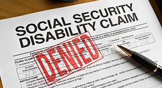 social security disability claim form denied